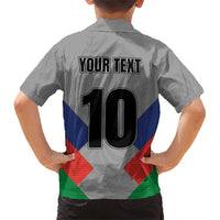 Custom New Caledonia-The Kagus Family Matching Short Sleeve Bodycon Dress and Hawaiian Shirt