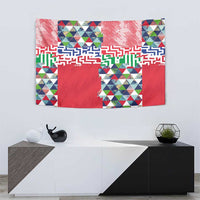 Hawaiian Floral Kakau Tropical Leaves-Sporty Style Tapestry
