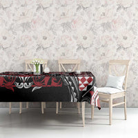 Aotearoa Maori Moko Art with Taniko Half Style Tablecloth