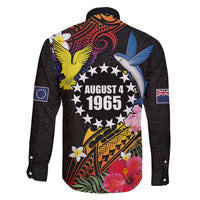 Cook Islands Independence Day Family Matching Puletasi and Hawaiian Shirt Maroro and Kakaia with Hibiscus Flower Polynesian Pattern LT03 - Polynesian Pride