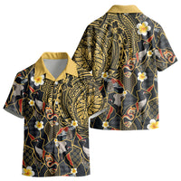 Hawaiian and Japanese Kid Hawaiian Shirt Polynesian Tattoo with Japanese Culture Kintsugi Style LT03 - Polynesian Pride