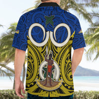 Vanuatu Torba Province Hawaiian Shirt Pig Tusk Mix Maori Pattern and Namele Leaf LT03 - Polynesian Pride
