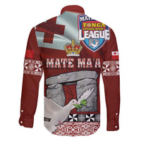 Mate Ma'a Tonga Family Matching Long Sleeve Bodycon Dress and Hawaiian Shirt Haamonga a Maui and White Dove - Tongan Kupesi Ngatu LT03 - Polynesian Pride