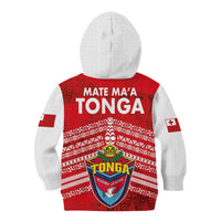 Mate Ma'a Tonga Kid Hoodie Douple White Dove and Kupesi Ngatu Art Tattoo