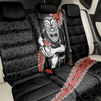 New Zealand Maori Warrior Rugby Back Car Seat Cover Maori and Silver Fern Half Style