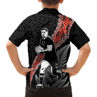 New Zealand Maori Rugby Player Hawaiian Shirt Maori and Silver Fern Half Style LT03 - Polynesian Pride