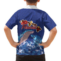 Hawaiian Sea Animals Hawaiian Shirt Whales Shark and Turtle Guardians with Tribal Pattern