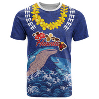 Hawaiian Sea Animals T Shirt Whales Shark and Turtle Guardians with Tribal Pattern