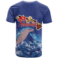 Hawaiian Sea Animals T Shirt Whales Shark and Turtle Guardians with Tribal Pattern