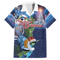New Zealand Merry Christmas Hawaiian Shirt Maori Tribal Pattern with Xmas Tui Bird LT03 Multicolor - Polynesian Pride