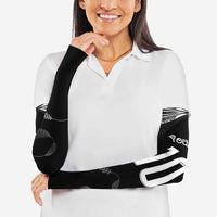 New Zealand Rugby Custom Arm Sleeves Aotearoa Armour Blacks Silver Ferns - Polynesian Pride