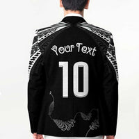 New Zealand Rugby Custom Blazer Aotearoa Armour Blacks Silver Ferns - Polynesian Pride