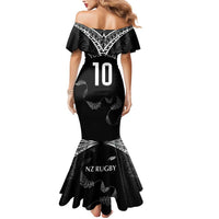 New Zealand Rugby Custom Mermaid Dress Aotearoa Armour Blacks Silver Ferns - Polynesian Pride