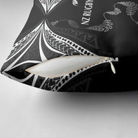 New Zealand Rugby Pillow Cover Aotearoa Armour Blacks Silver Ferns - Polynesian Pride