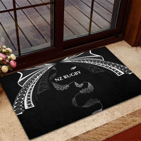 New Zealand Rugby Rubber Doormat Aotearoa Armour Blacks Silver Ferns - Polynesian Pride