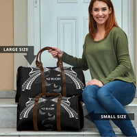 New Zealand Rugby Travel Bag Aotearoa Armour Blacks Silver Ferns - Polynesian Pride