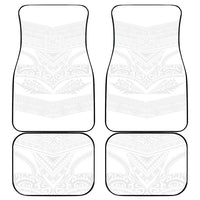 Tonga White Sunday Car Mats Tongan Tribal Heritage Tattoos - Polynesian Pride