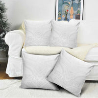 Tonga White Sunday Pillow Cover Tongan Tribal Heritage Tattoos - Polynesian Pride