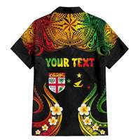 Personalised Malampa Fiji Day Family Matching Mermaid Dress and Hawaiian Shirt Polynesian Tattoo and Plumeria Reggae Color LT03 - Polynesian Pride