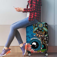 Fiji and Australia Kangaroos Luggage Cover Indigenous Aboriginal and Fijian Masi Tribal Tattoo LT03 - Polynesian Pride