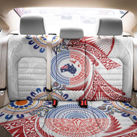 Tongan and Australian Culture Together Back Car Seat Cover Ngatu Art Tribal Aboriginal Tattoo Pattern - Polynesian Pride