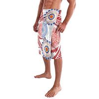 Tongan and Australian Culture Together Lavalava Ngatu Art Tribal Aboriginal Tattoo Pattern - Polynesian Pride