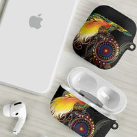 Papua New Guinea and Australia Together AirPods Case Bird of Paradise and Kangaroo Melanesian Aboriginal Motifs LT03 - Polynesian Pride