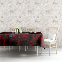 Guam Christmas Tablecloth Santa Gift Latte Stone and Sea Turle Mix Hibiscus Chamorro Red Style LT03
