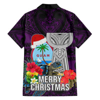 Guam Christmas Family Matching Puletasi Dress and Hawaiian Shirt Santa Gift Latte Stone and Sea Turle Mix Hibiscus Chamorro Pink Style LT03 - Polynesian Pride