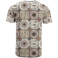 Tukenny Pattern Fijian War Clubs T Shirt LT03 - Polynesian Pride