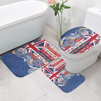 Hawaiian Manta Ray and Turtle Tribal Tattoo Bathroom Set With Hawaii Flag and Flowers