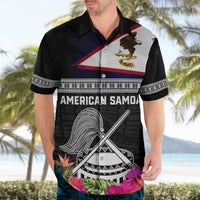 Personalized American Samoa Flag Day Hawaiian Shirt Tanoa and Fue mix Hibiscus Flower Polynesian Pattern LT03 - Polynesian Pride