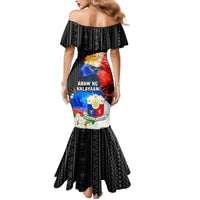 Philippines Independence Day Mermaid Dress Philippines Eagle and Sampaguita Jasmine Yakan Tribal LT03 - Polynesian Pride