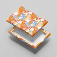 Hawaiian and Japanese Culture Together Canvas Wall Art Palaka Japanese Art and Tropical Motif Tribal Patchwork LT03 - Polynesian Pride