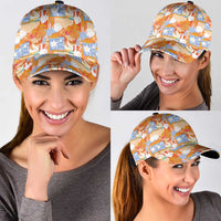 Hawaiian and Japanese Culture Together Classic Cap Palaka Japanese Art and Tropical Motif Tribal Patchwork