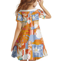 Hawaiian and Japanese Culture Together Family Matching Long Sleeve Bodycon Dress and Hawaiian Shirt Palaka Japanese Art and Tropical Motif Tribal Patchwork LT03 - Polynesian Pride