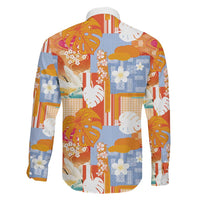 Hawaiian and Japanese Culture Together Family Matching Short Sleeve Bodycon Dress and Hawaiian Shirt Palaka Japanese Art and Tropical Motif Tribal Patchwork LT03 - Polynesian Pride