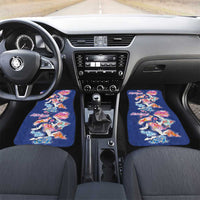 Hawaiian and Japanese Culture Together Car Mats Hawaiian Archipelago Shape Sea Animals