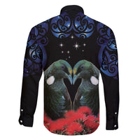 New Zealand Maori Matariki Family Matching Mermaid Dress and Hawaiian Shirt Hongi Tui Bird Pohutukawa and Polynesia Tribal