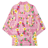 Hawaiian Leis Kimono Kakau Tattoos and Palaka Pastel Pink Color