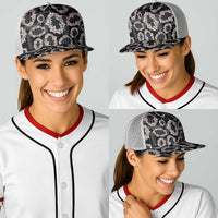Hawaiian Leis Baseball Net Cap Kakau Tattoos and Palaka Pastel Grayscale