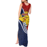 Kiribati Independence Day Tank Maxi Dress Polynesian and Melanesian Art Tattoo