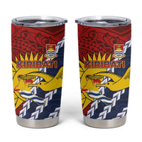 Kiribati Independence Day Tumbler Cup Polynesian and Melanesian Art Tattoo LT03 Red - Polynesian Pride