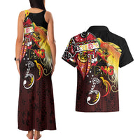 Papua New Guinea 2025 Couples Matching Tank Maxi Dress and Hawaiian Shirt 50th Independence Day Anniversary