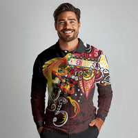 Papua New Guinea 2025 Long Sleeve Polo Shirt 50th Independence Day Anniversary