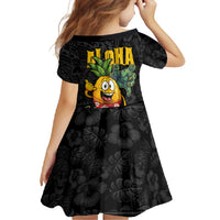 Hawaiian Halloween Family Matching Summer Maxi Dress and Hawaiian Shirt Aloha Pinapple with Mysterious Hands and Polynesian Tribal Tattoo