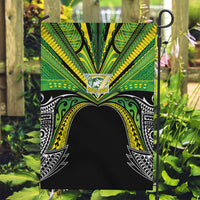 Cook Islands Rugby League Garden Flag Polynesian and Tatau Tribal Art - Black Color