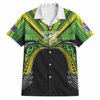 Cook Islands Rugby League Custom Hawaiian Shirt Polynesian and Tatau Tribal Art - Black Color