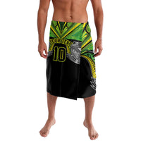 Cook Islands Rugby League Custom Lavalava Polynesian and Tatau Tribal Art - Black Color