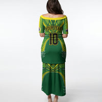 Cook Islands Rugby League Custom Puletasi Polynesian and Tatau Tribal Art - Green Color
